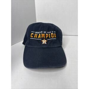 Houston Astros Hat Cap Adult Gray 47 Brand Houston We Have A Champion Strapback